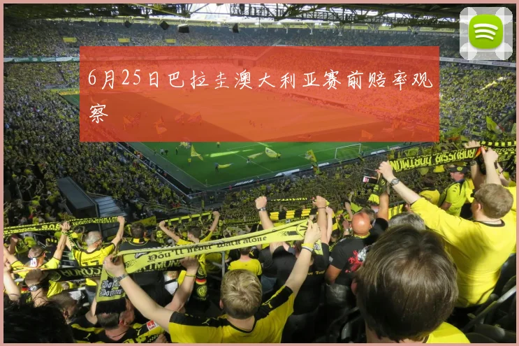 6月25日巴拉圭澳大利亚赛前赔率观察
