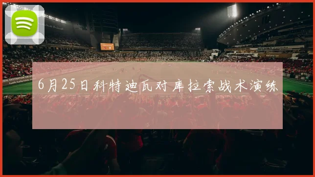 6月25日科特迪瓦对库拉索战术演练
